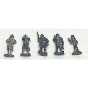 5 Pewter Medieval Persons Miniatures